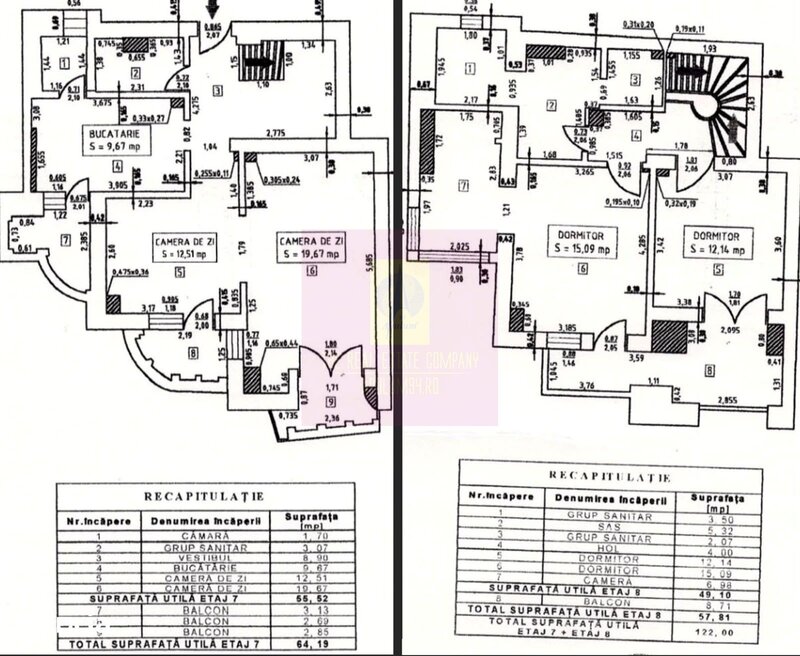 Vanzare duplex 4 camere Unirii-Splai